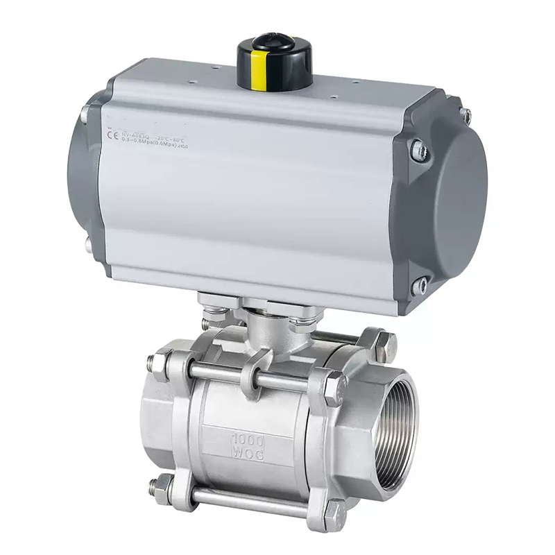 Stainless Steel Pneumatic 3-piece Ball Valve